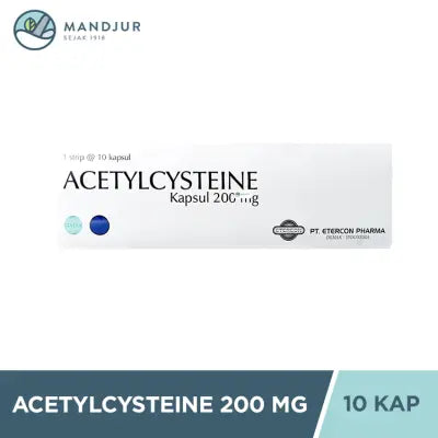 Acetylcysteine 200 mg Strip 10 Kapsul