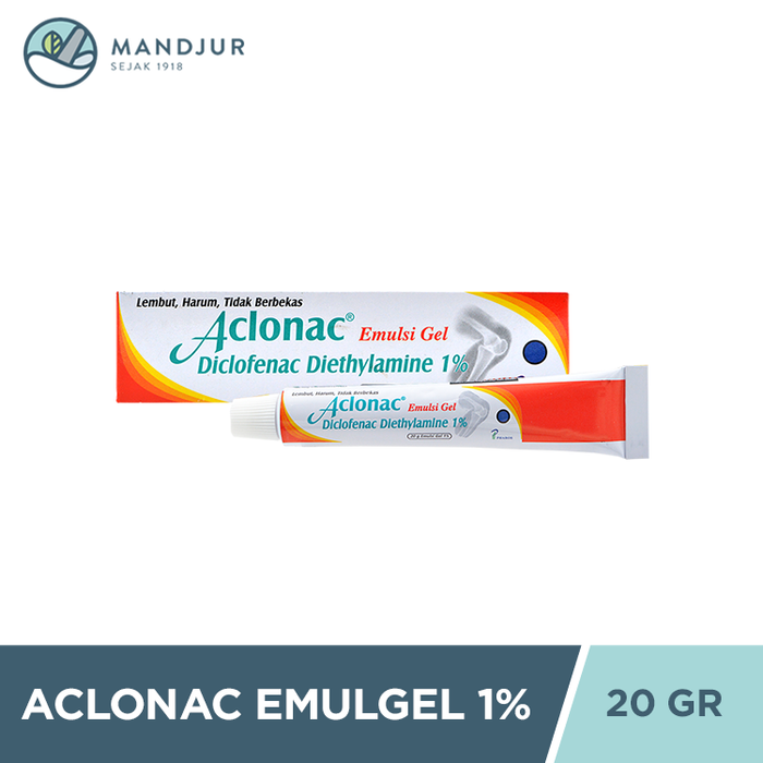 Aclonac Emulgel 1% 20 g