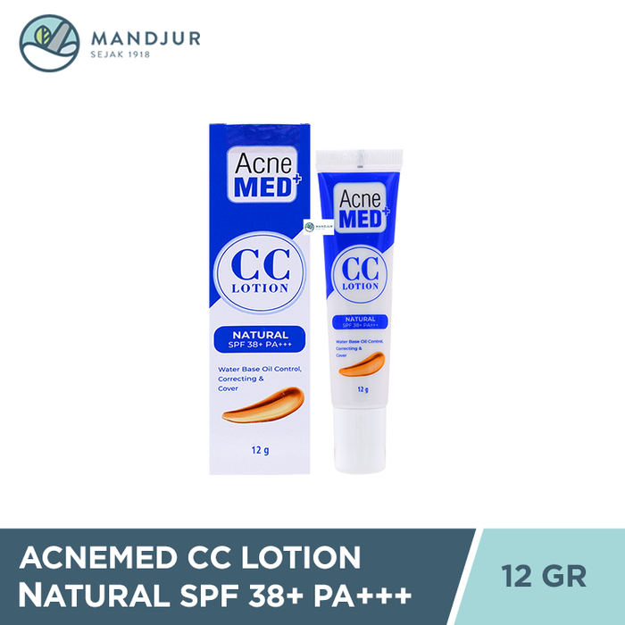 Acnemed CC Lotion Natural SPF 38+ PA+++ 12 Gr