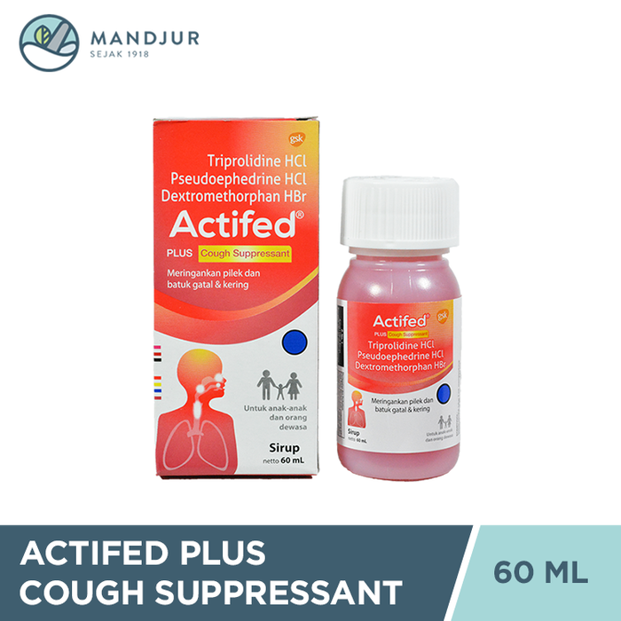 Actifed Plus Cough Suppressant (Actifed Merah)