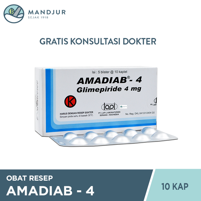 Amadiab 4 mg 10 Kaplet