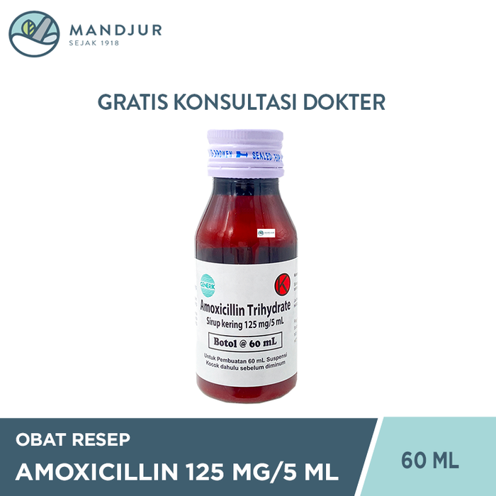 Amoxicillin Sirup 125 Mg/5 Ml 60 Ml