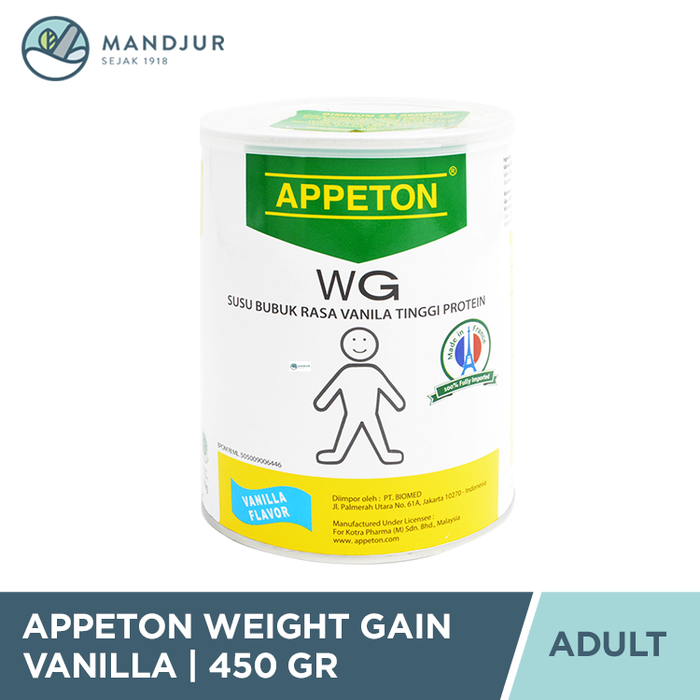 Appeton Weight Gain Adult Vanilla 450 gr