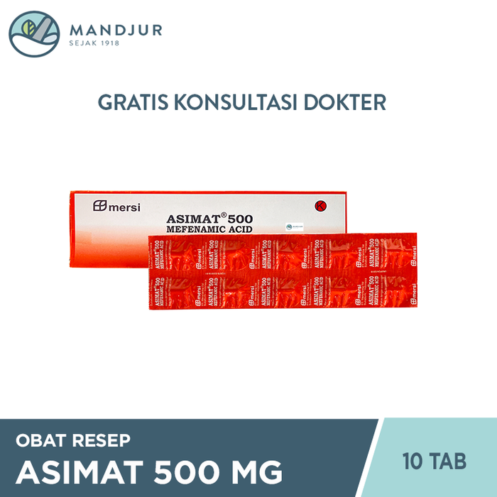 Asimat 500 mg 10 Tablet