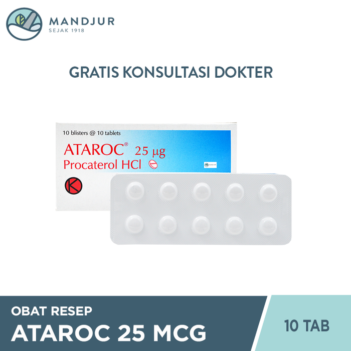 Ataroc 25 mcg 10 Tablet