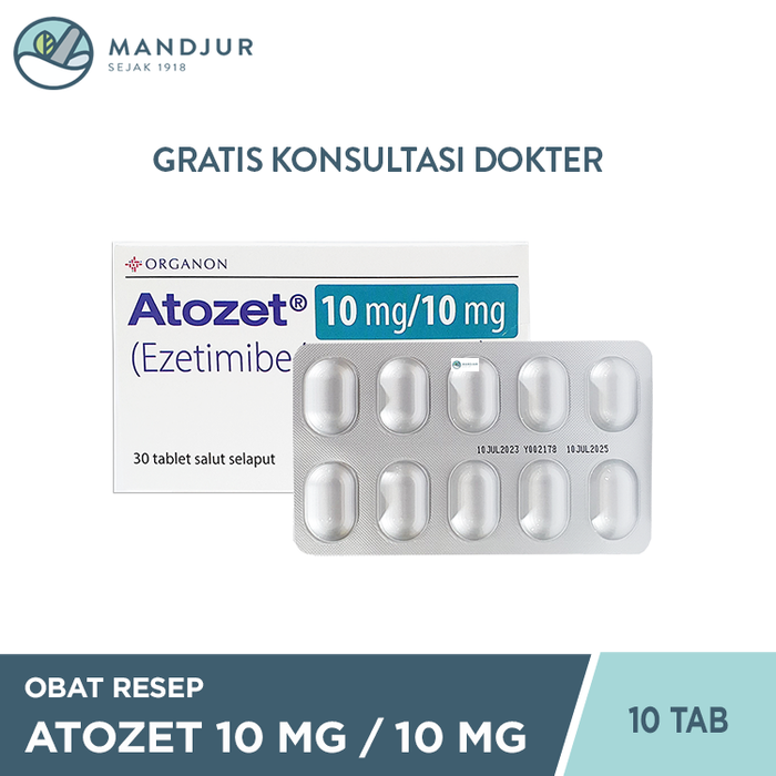 Atozet 10 mg/10 mg 10 Tablet