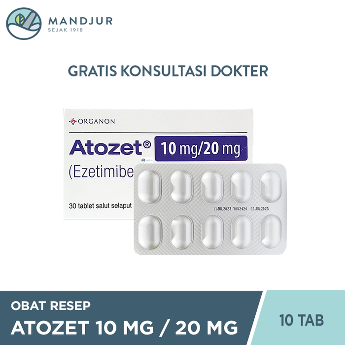 Atozet 10 mg/20 mg 10 Tablet