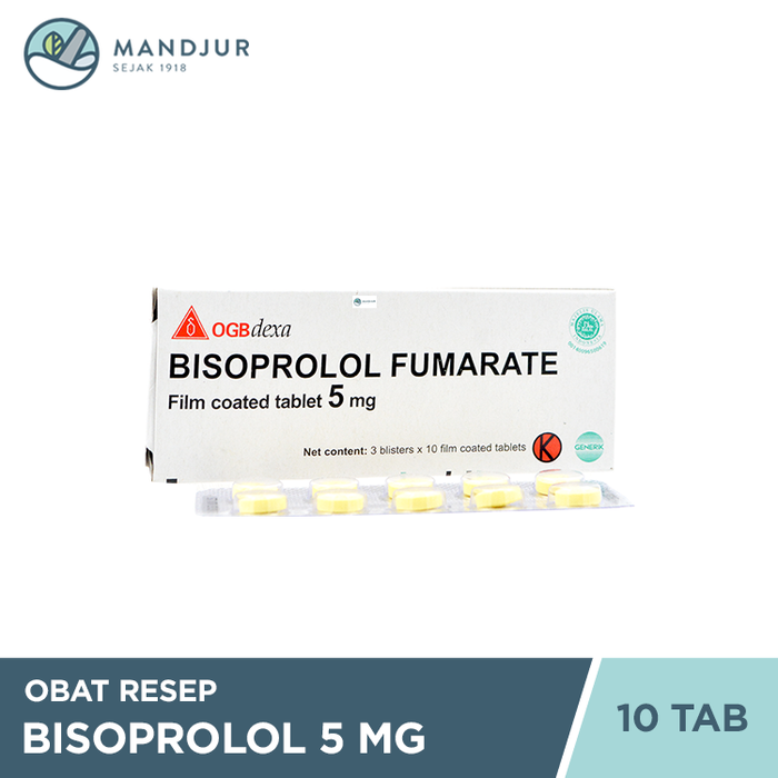 Bisoprolol 5 mg Strip 10 Tablet