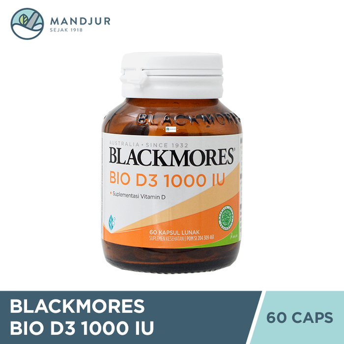 Blackmores Bio D3 1000 IU 60 Kapsul