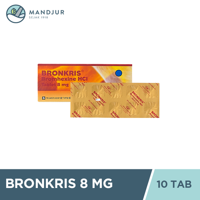 Bronkris 8 mg 10 Tablet - Obat Pengencer Dahak