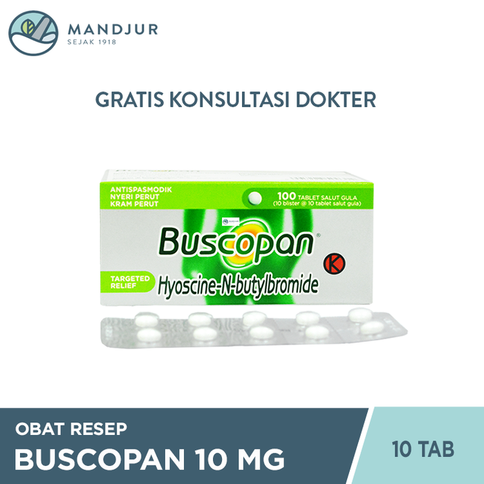 Buscopan 10 Mg 10 Tablet