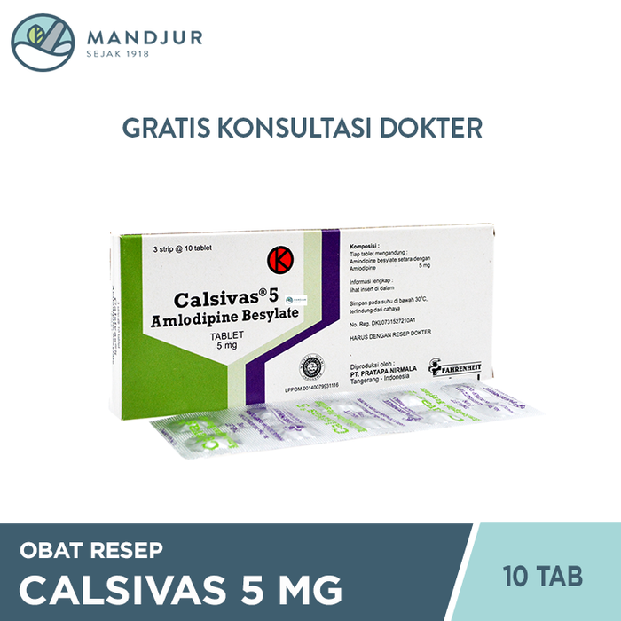 Calsivas 5 Mg 10 Tablet