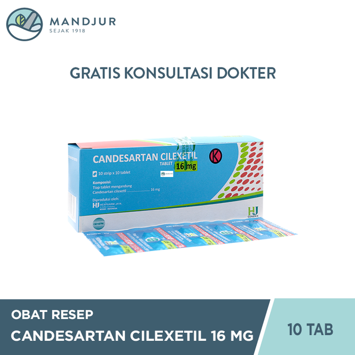 Candesartan Cilexetil 16 mg Strip 10 Tablet