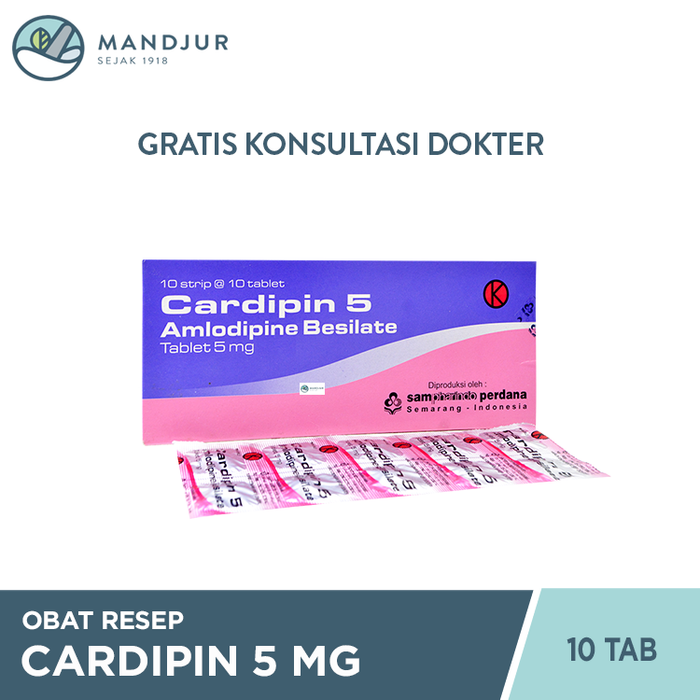 Cardipin 5 mg 10 Tablet