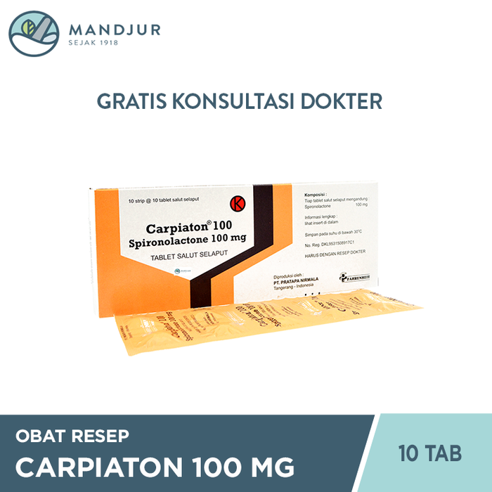 Carpiaton 100 Mg 10 Tablet