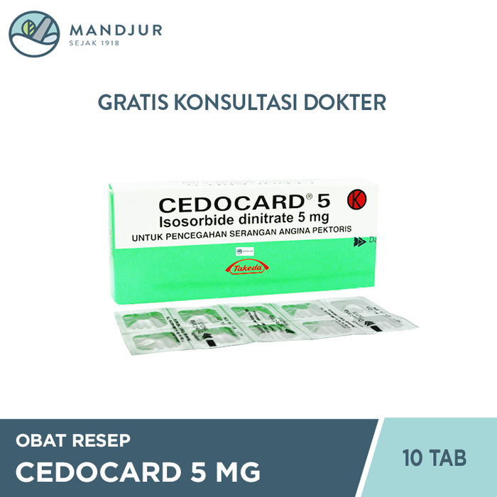 Cedocard 5 Mg Strip 10 Tablet