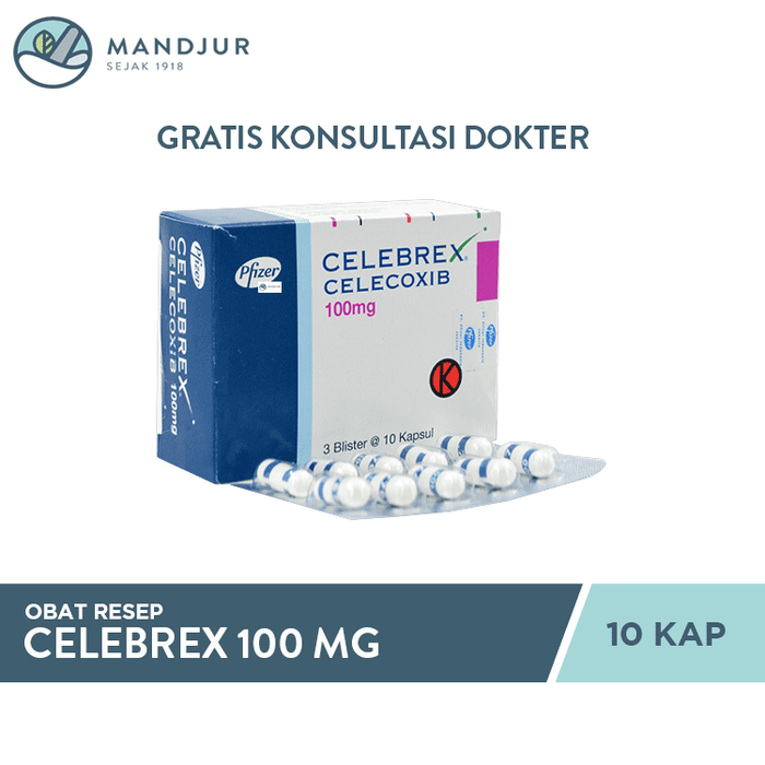 Celebrex 100 Mg 10 Kapsul - Apotek Mandjur