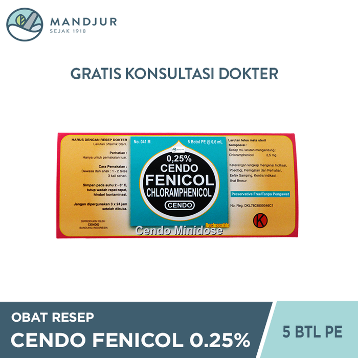 Cendo Fenicol 0.25% Minidose 0.6 ml