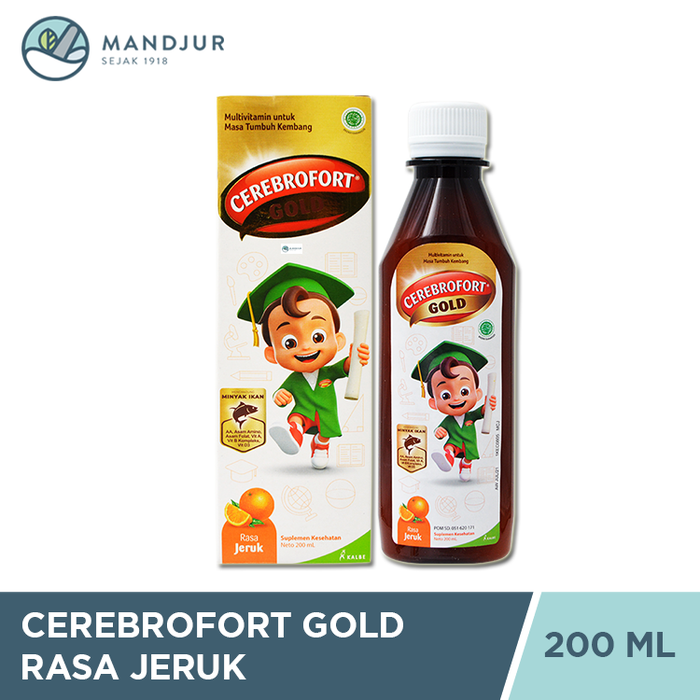 Cerebrofort Gold Rasa Jeruk 200 ML