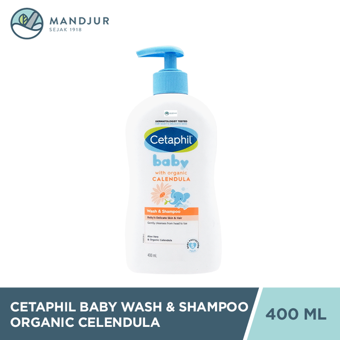 Cetaphil Baby Wash & Shampoo with Organic Calendula 400 mL