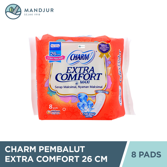 Charm Pembalut Extra Comfort 26 cm 8 Pads