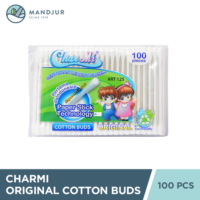 Charmi Cotton Buds Original Art 125 Isi 100 Pcs