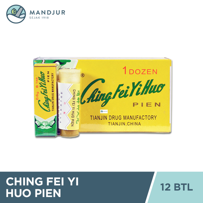 Ching Fei Yi Huo Pien - Dus Besar Isi 12 Botol Kecil