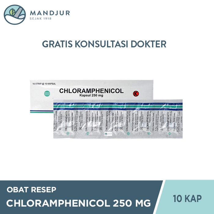 Chloramphenicol 250 Mg Strip 10 Kapsul