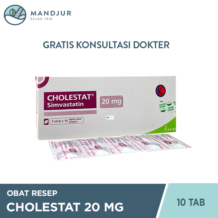 Cholestat 20 mg 10 Tablet