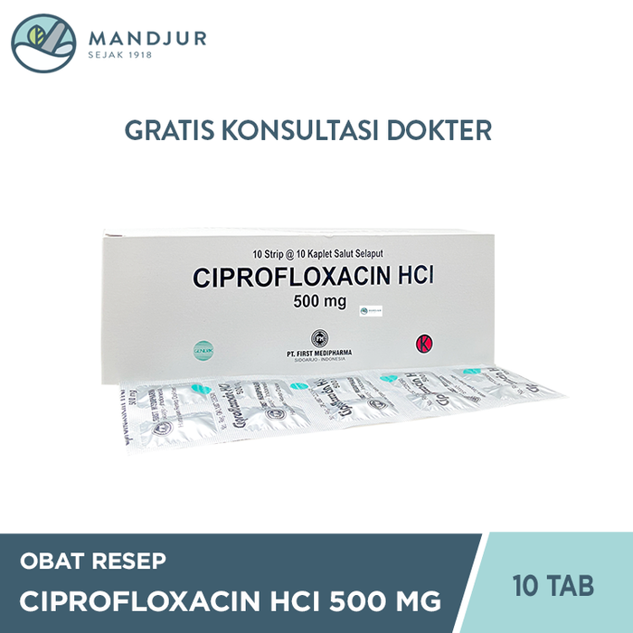 Ciprofloxacin 500 Mg Strip 10 Tablet