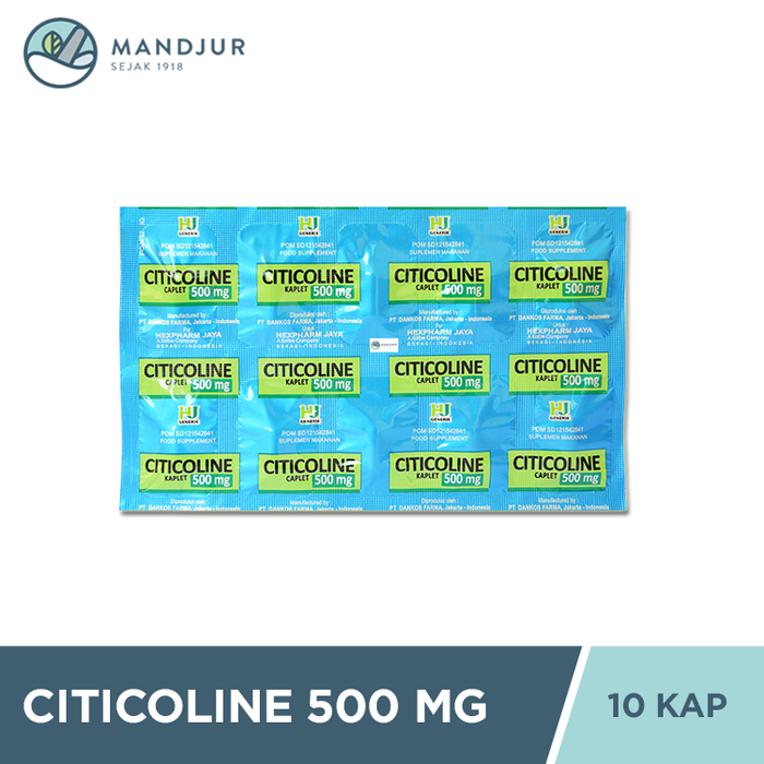 Citicoline 500 Mg Strip 10 Tablet