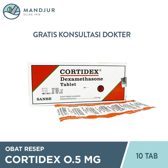 Cortidex 0.5 Mg Strip 10 Tablet