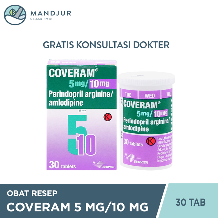 Coveram 5 mg/10 mg 30 Tablet