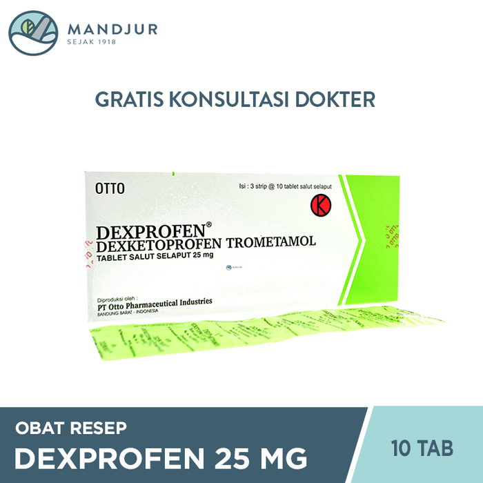 Dexprofen 25 mg 10 Tablet