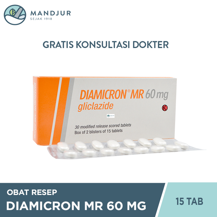 Diamicron MR 60 mg 15 Tablet