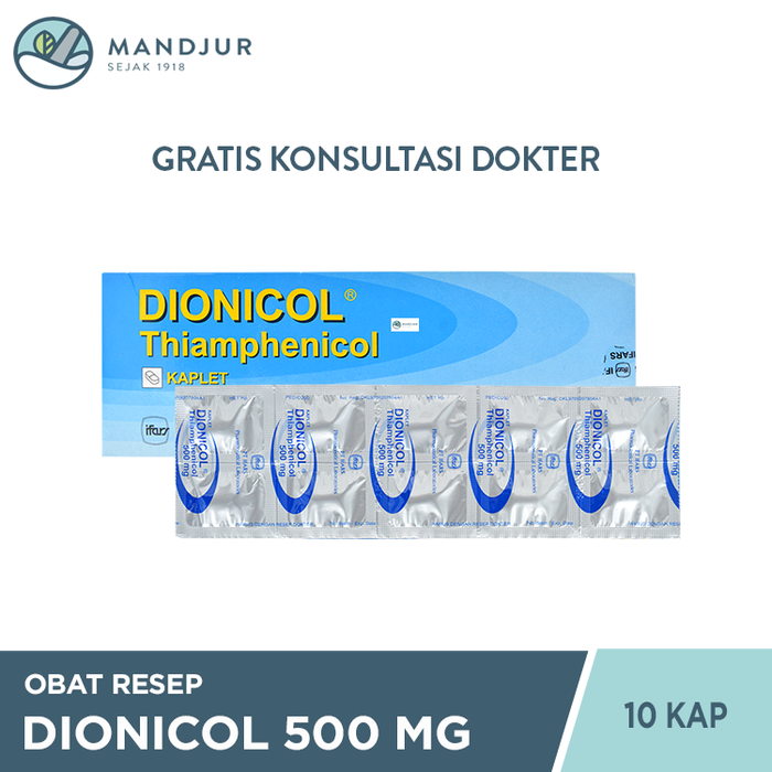 Dionicol 500 mg 10 Kaplet