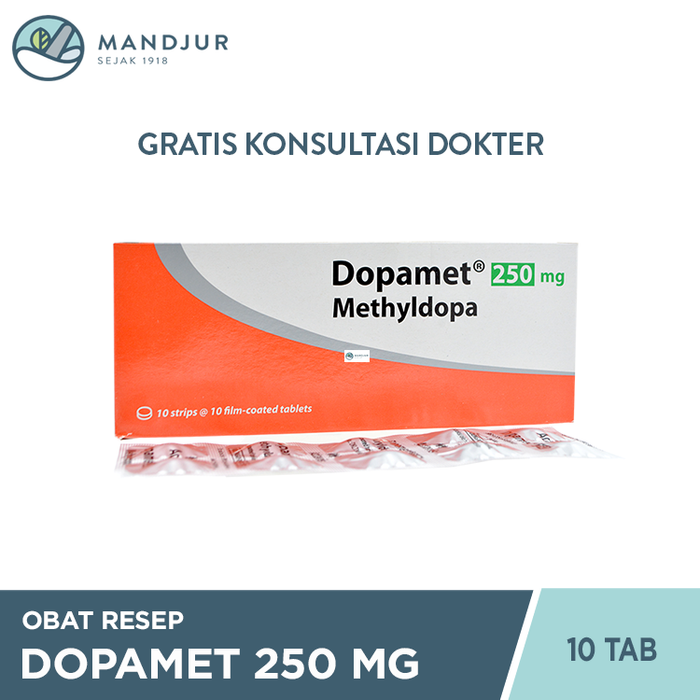 Dopamet 250 mg 10 Tablet