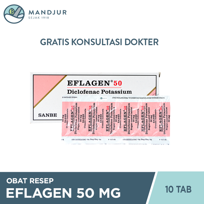 Eflagen 50 Mg 10 Tablet