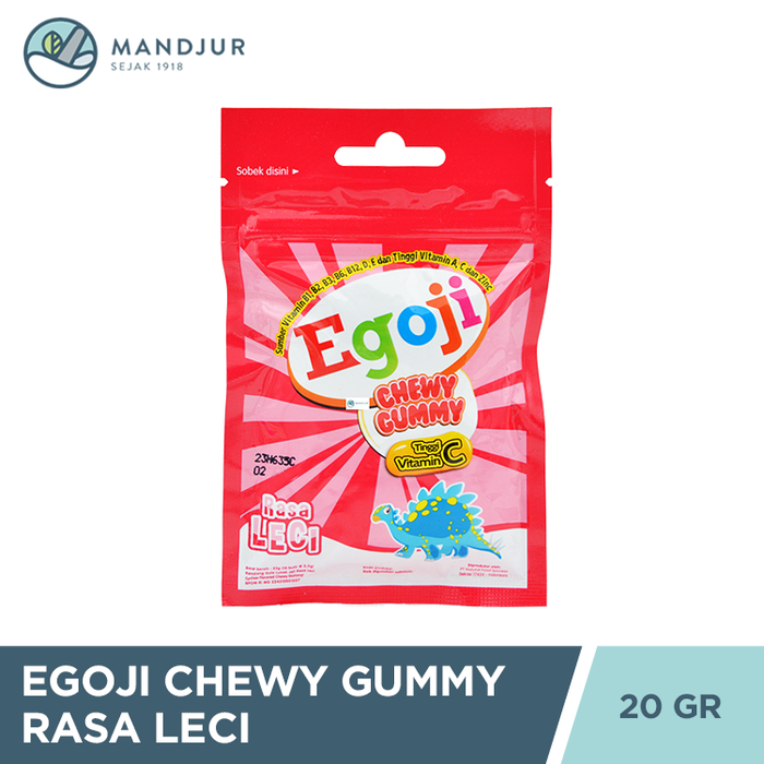 Egoji Chewy Gummy Leci Isi 10 Butir