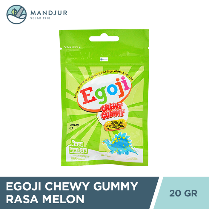 Egoji Chewy Gummy Melon Isi 10 Butir