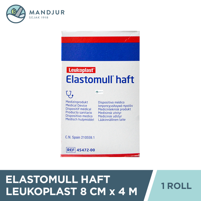 Elastomull Haft Leukoplast 8 CM x 4 M