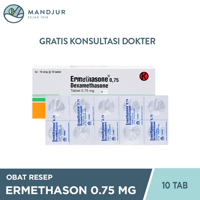 Ermethasone 0.75 mg 10 Tablet