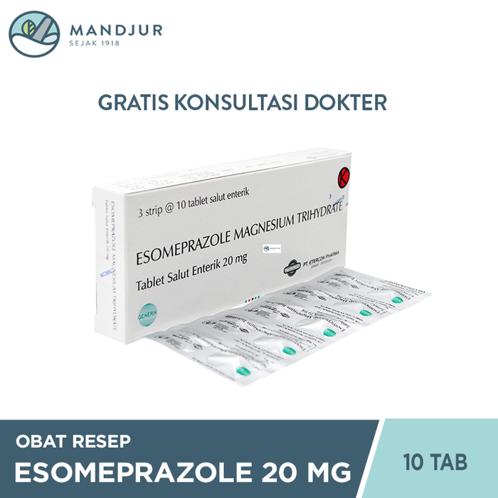 Esomeprazole 20 Mg 10 Tablet