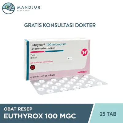 Euthyrox 100 Mcg 25 Tablet