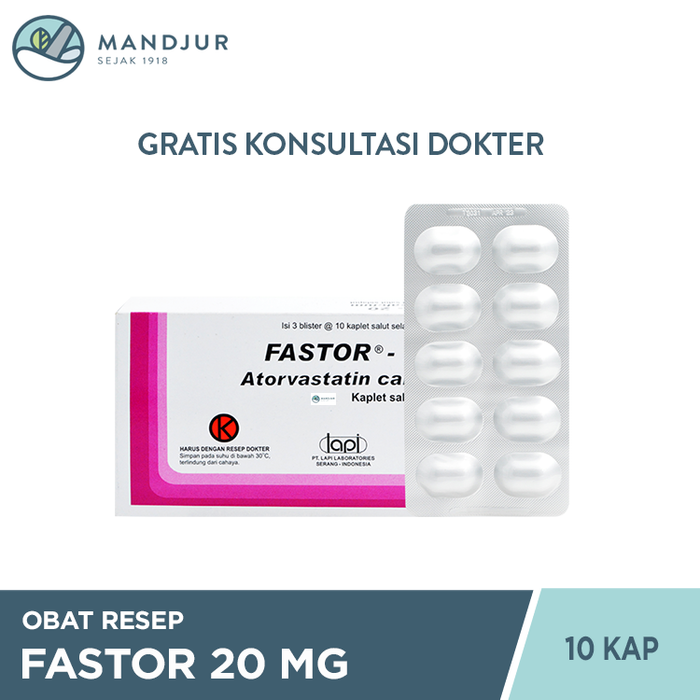 Fastor 20 Mg 10 Tablet