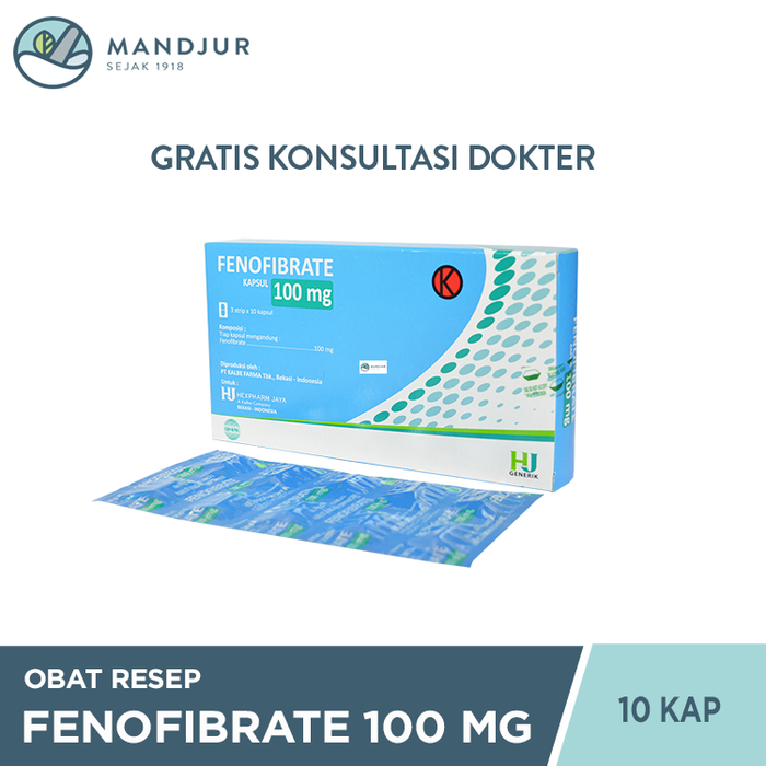 Fenofibrate 100 Mg Strip 10 Tablet