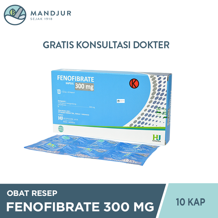 Fenofibrate 300 Mg Strip 10 Tablet