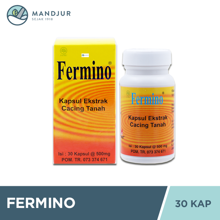 Fermino (Kapsul Ekstrak Cacing Tanah) 30 Kapsul