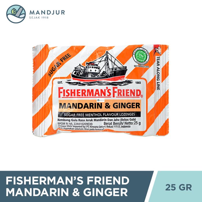 Fisherman's Friend Mandarin & Ginger Sugar Free