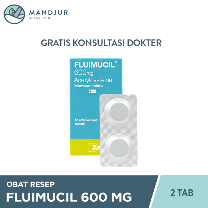 Fluimucil 600 Mg 2 Tablet Effervescent